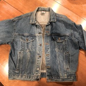 Vintage tyca United States Navy 100% Denim Jean Jacket with Embossed Seal